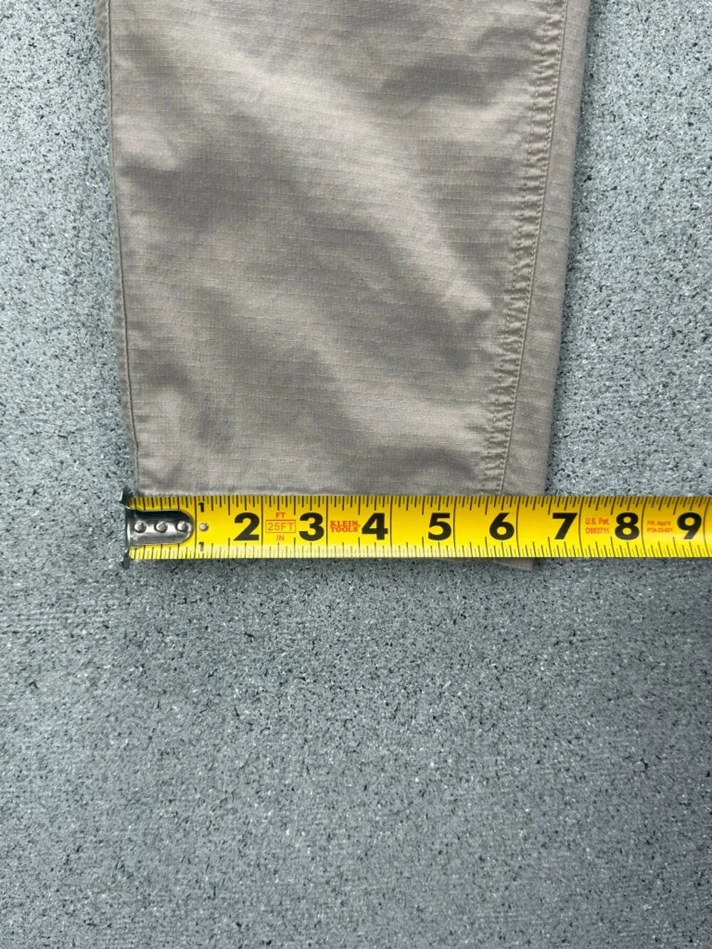 VUORI RIPSTOP CLIMBER PANTS MEN'S M TAPERED CARGO OUTDOOR TRAVEL ZIP BEIGE - Picture 7 of 13